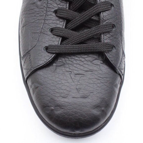 NWOB Louis Vuitton Luxembourg Monogram Embossed Leather Sneakers in Black US 9.5 - Picture 10 of 16
